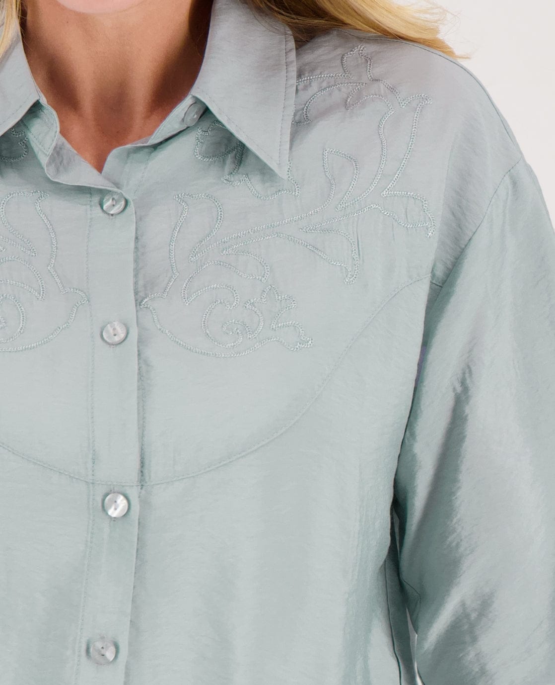 Je m'appelle Tops Blouse Sam | Soft Grey