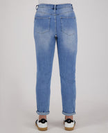 Je m'appelle Broeken Pant Superstretch Denim | Medium Denim Blue