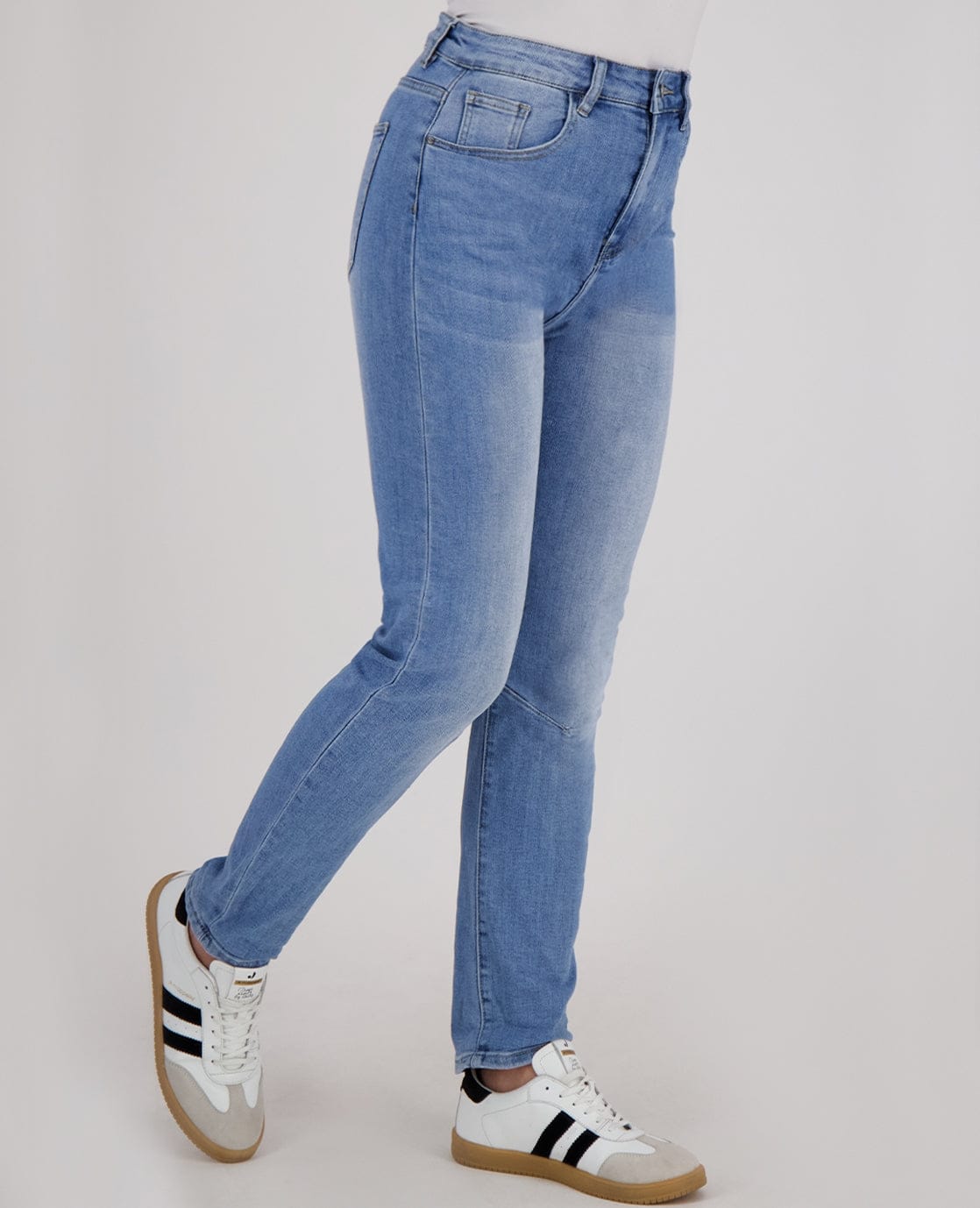 Je m'appelle Broeken Pant Superstretch Denim | Medium Denim Blue