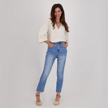 Je m'appelle Broeken Pant Superstretch Denim | Medium Denim Blue