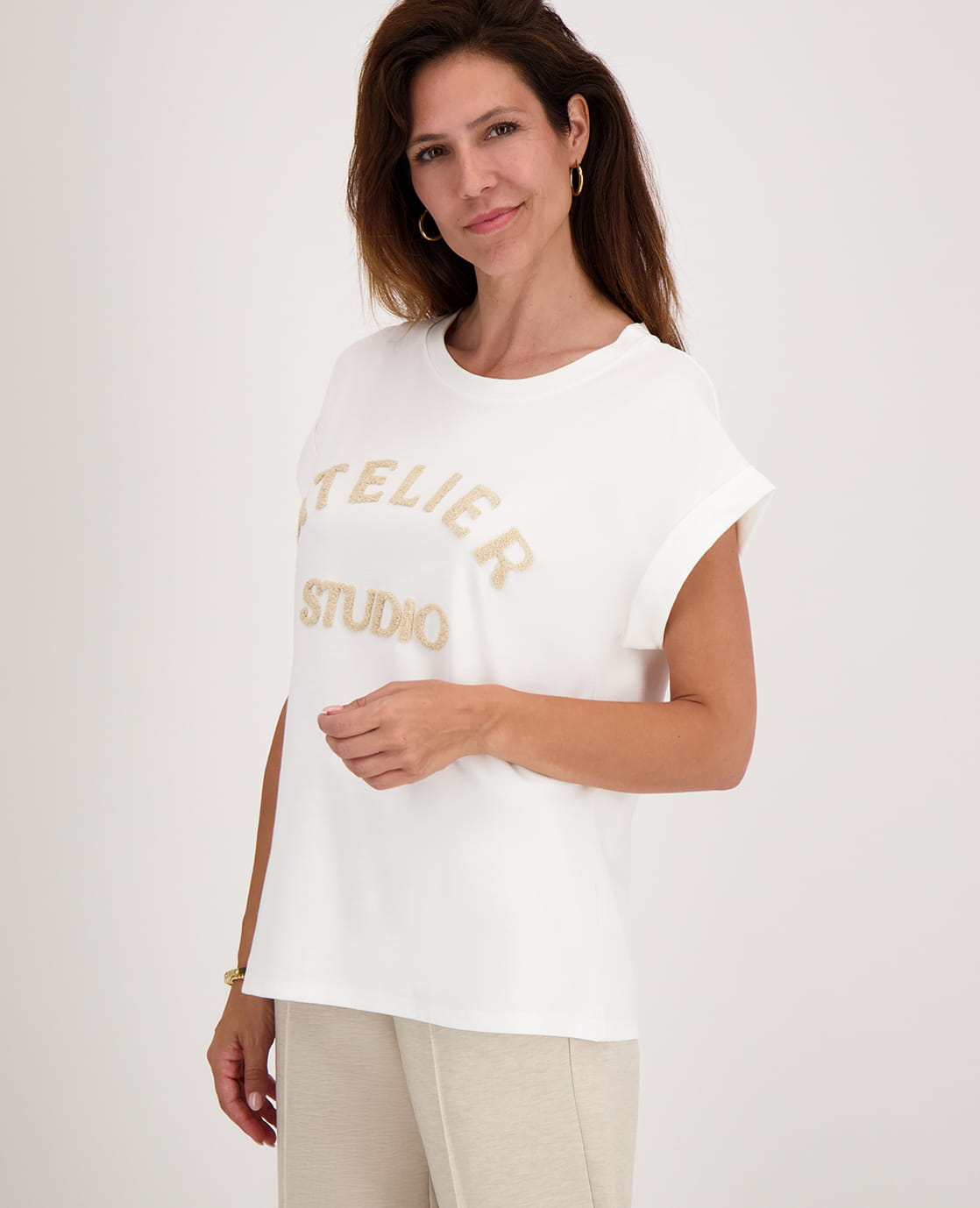 Je m'appelle Tops Top Romy | Wit/Beige
