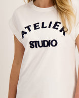 Je m'appelle Tops Top Romy | Wit / Donkerblauw