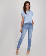 Je m'appelle Tops Top Romy | Light Summer Blue
