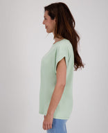 Je m'appelle Tops Top Romy | Light Sage Green