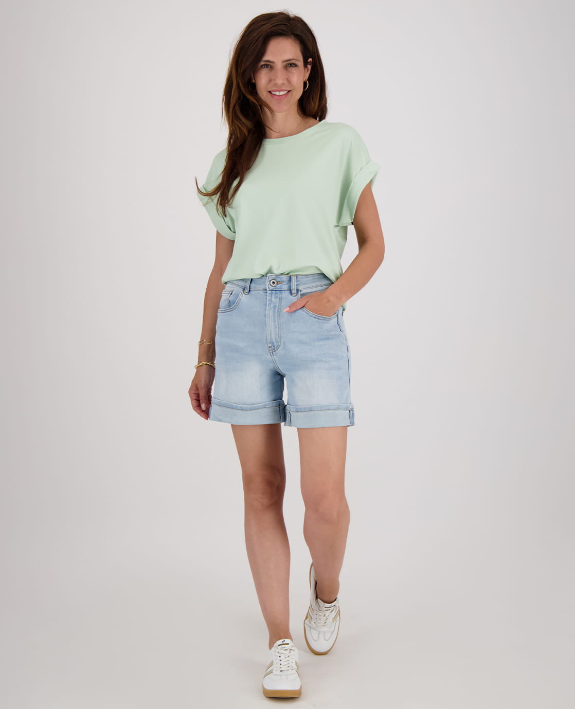 Je m'appelle Tops Top Romy | Light Sage Green