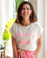 Je m'appelle Tops Top Romy | Wit/Coral