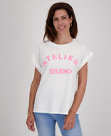 Je m'appelle Tops Top Romy | Wit/Coral