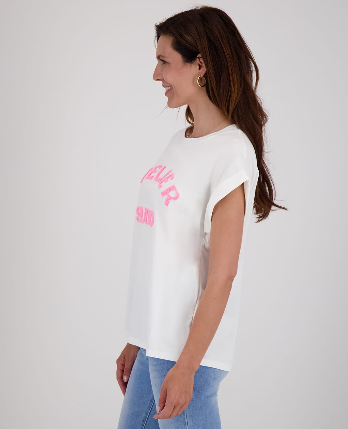 Je m'appelle Tops Top Romy | Wit/Coral
