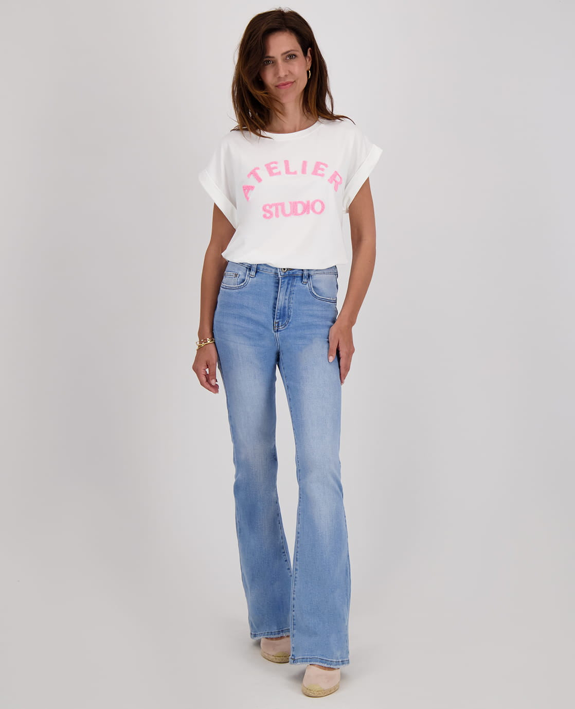 Je m'appelle Tops Top Romy | Wit/Coral