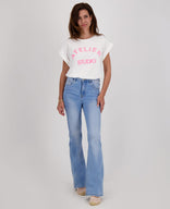 Je m'appelle Tops Top Romy | Wit/Coral