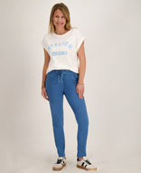 Je m'appelle Tops Top Romy | Wit / Sky Blue