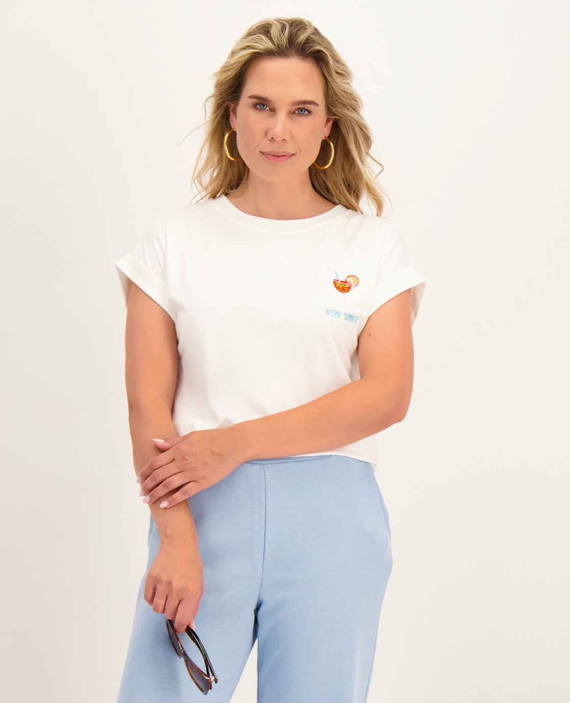 Top Mila | Wit/Oranje