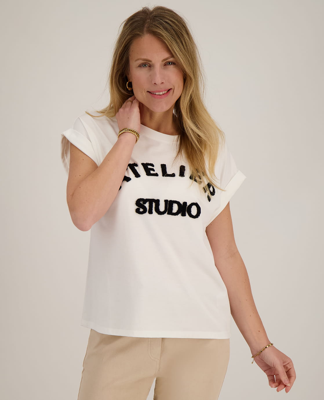 Je m'appelle Tops Top Romy | Wit / Zwart