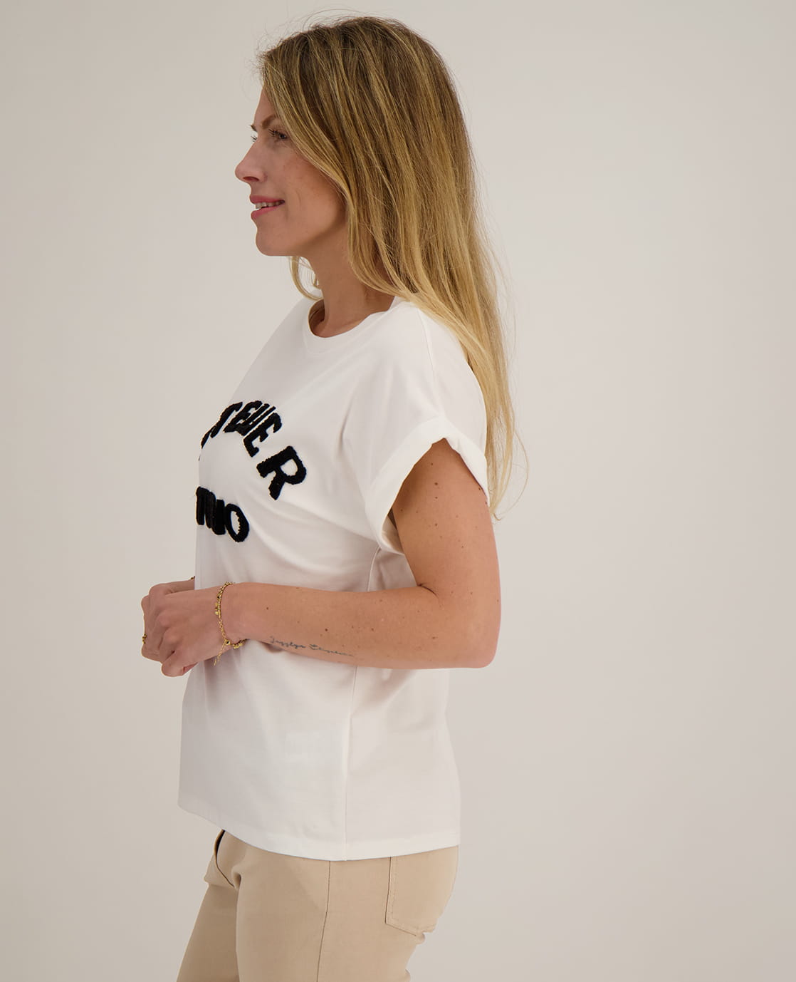 Je m'appelle Tops Top Romy | Wit / Zwart