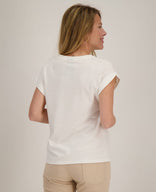 Je m'appelle Tops Top Romy | Wit / Zwart