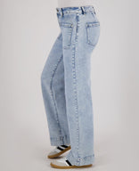 Je m'appelle Broeken Pant Straight Stretch Denim | Light Blue Denim