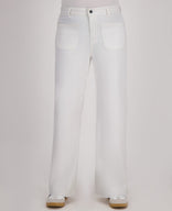 Je m'appelle Broeken Pant Straight Superstretch Denim | Wit