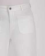 Je m'appelle Broeken Pant Straight Superstretch Denim | Wit