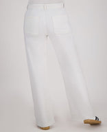 Je m'appelle Broeken Pant Straight Superstretch Denim | Wit