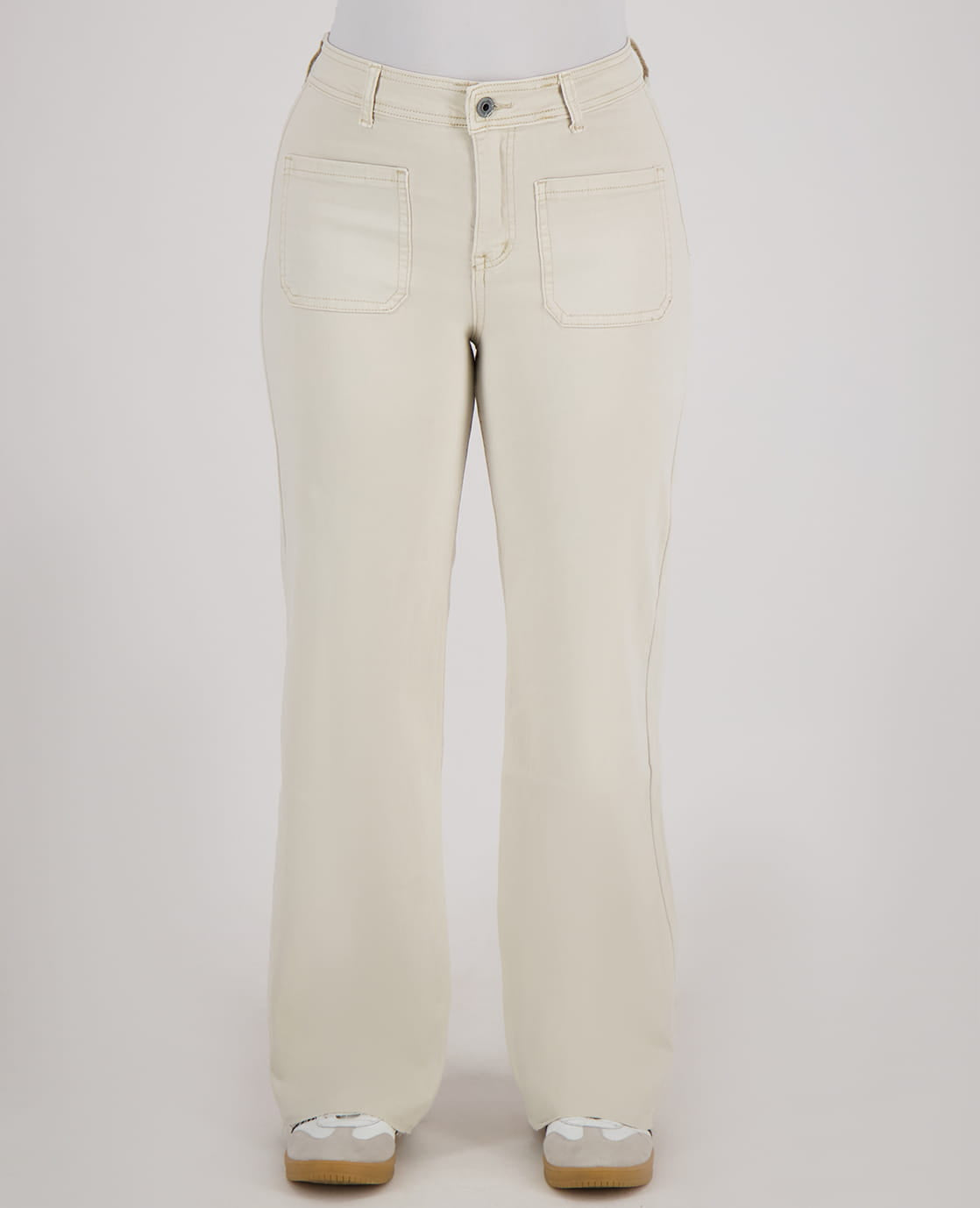 Je m'appelle Broeken Pant Straight Superstretch Denim | Zand