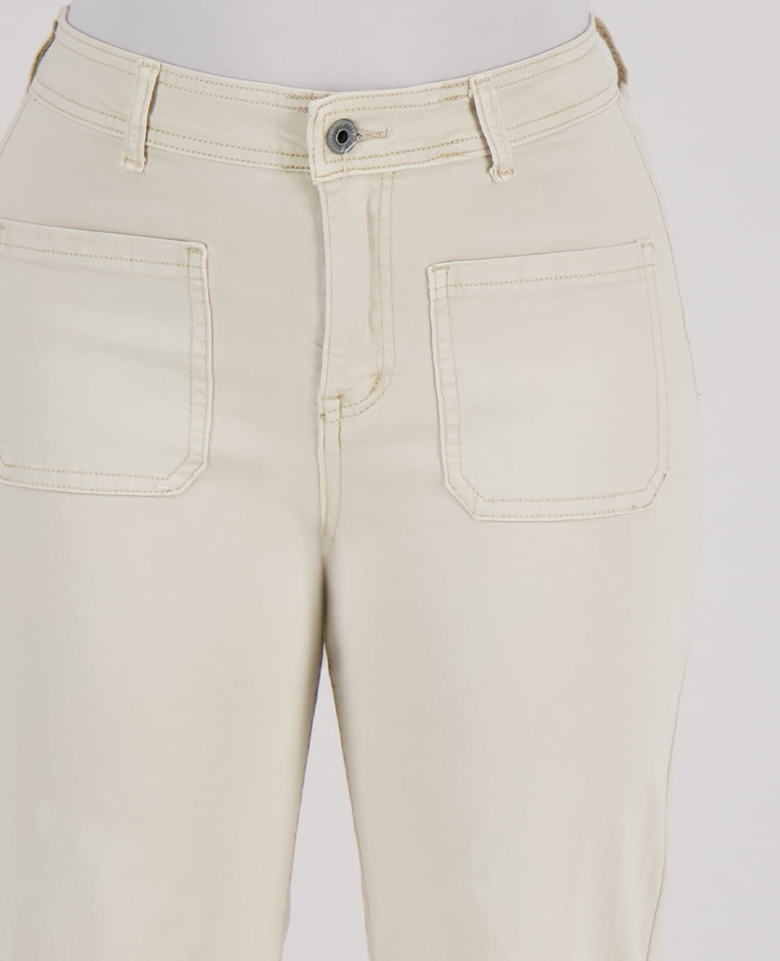 Je m'appelle Broeken Pant Straight Superstretch Denim | Zand