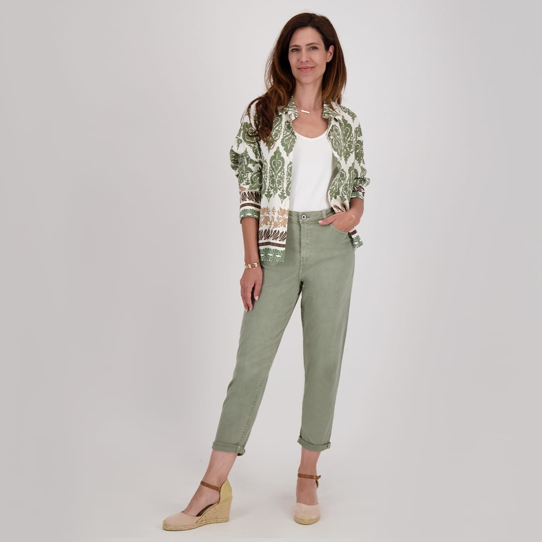 Je m'appelle Broeken Army Green / XS / (30'') Pant Superstretch Denim | Army Green