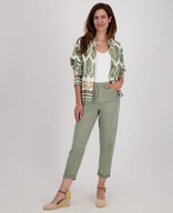 Je m'appelle Broeken Pant Superstretch Denim | Army Green
