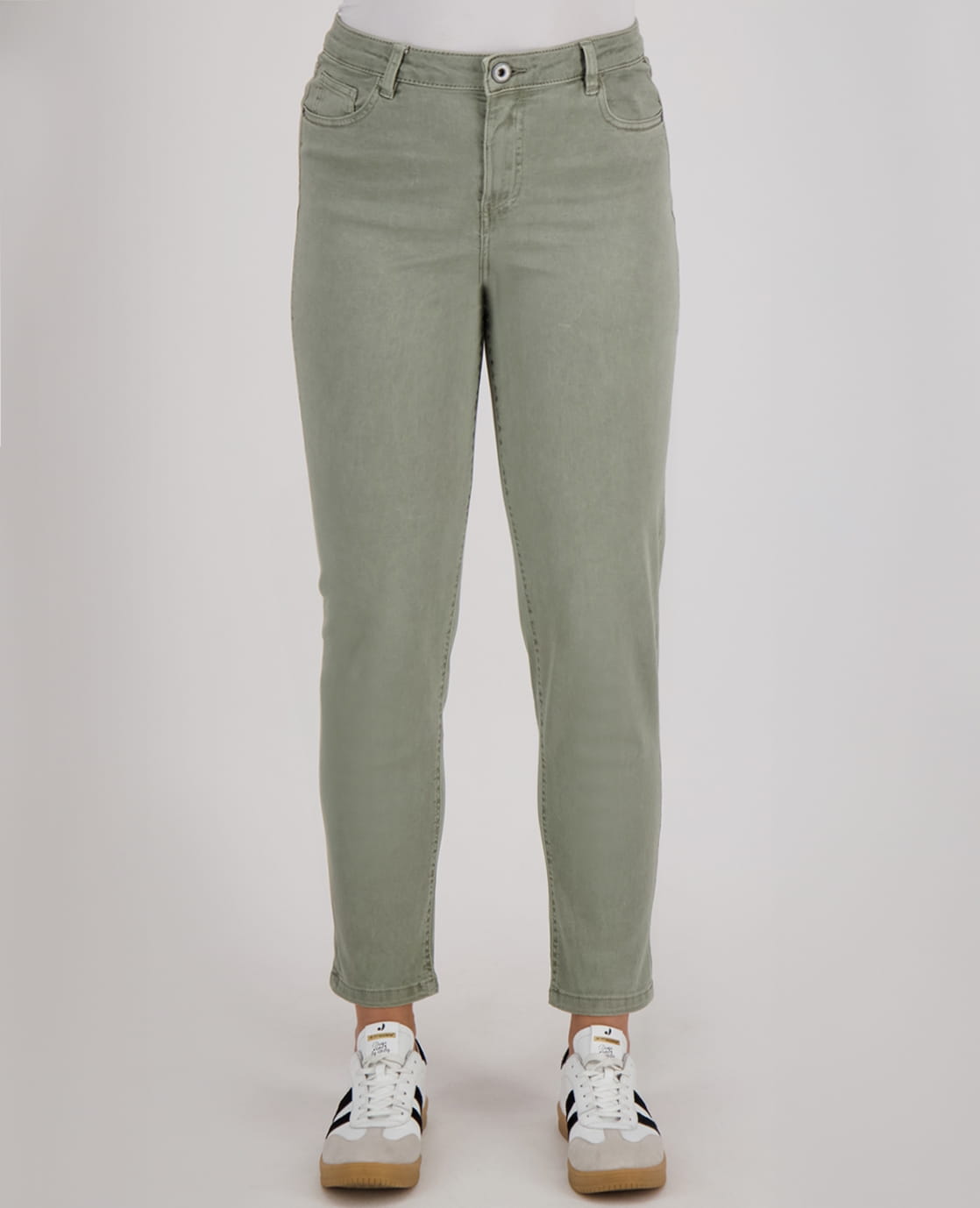 Je m'appelle Broeken Pant Superstretch Denim | Army Green