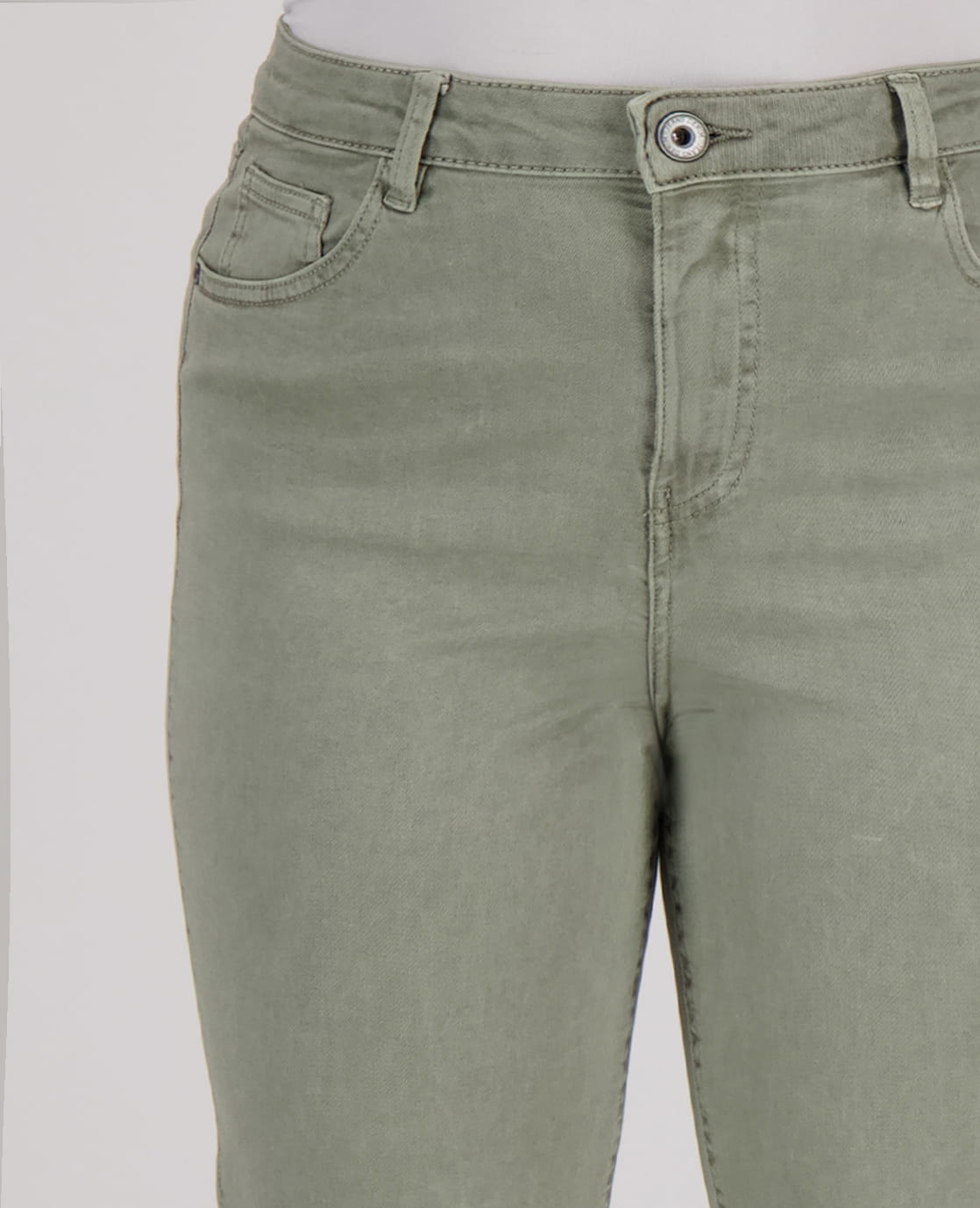 Je m'appelle Broeken Pant Superstretch Denim | Army Green