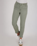 Je m'appelle Broeken Pant Superstretch Denim | Army Green