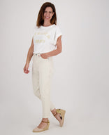Je m'appelle Broeken Pant Superstretch Denim | Soft Beige