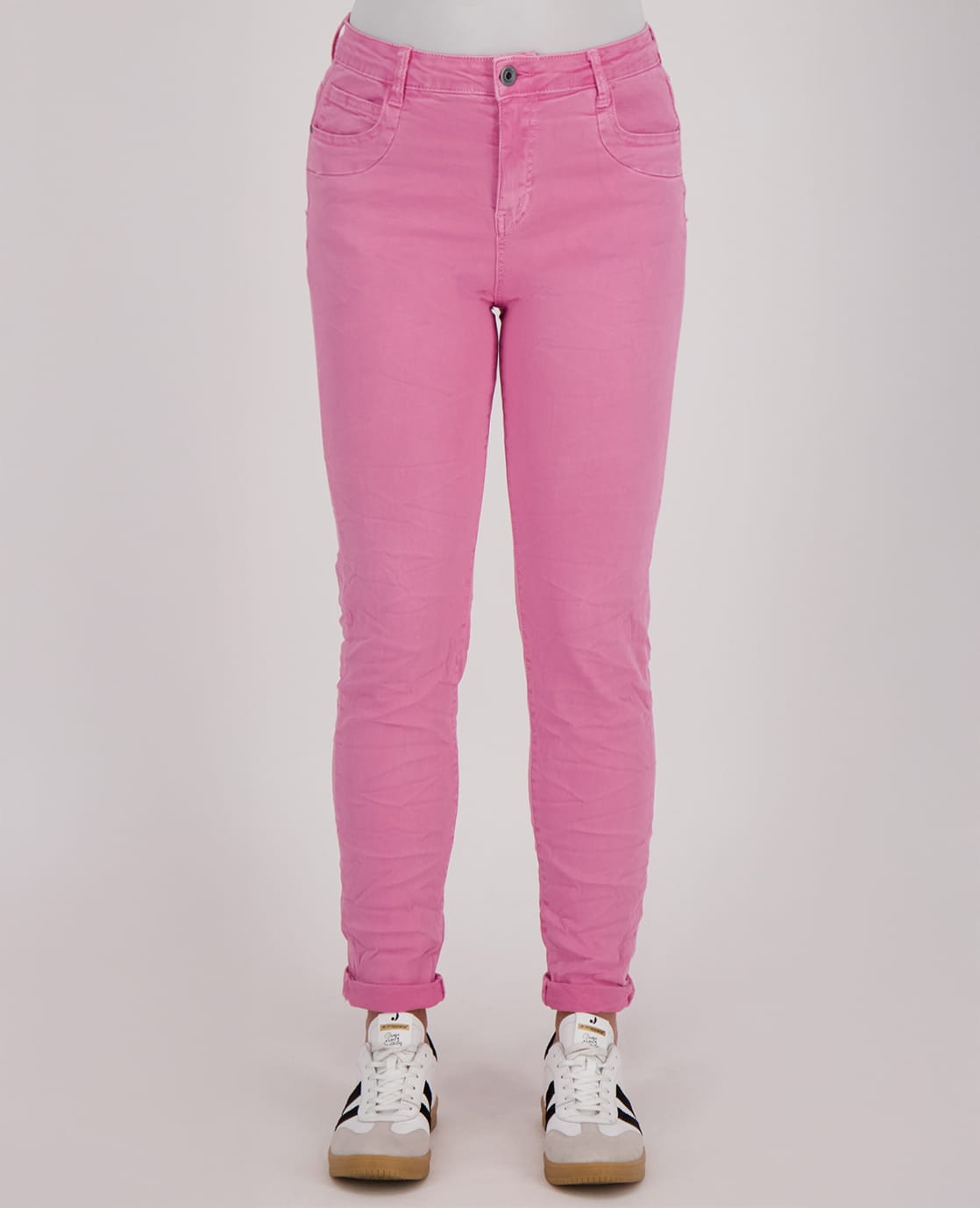 Je m'appelle Broeken Pant Superstretch Crincle Denim | Pink