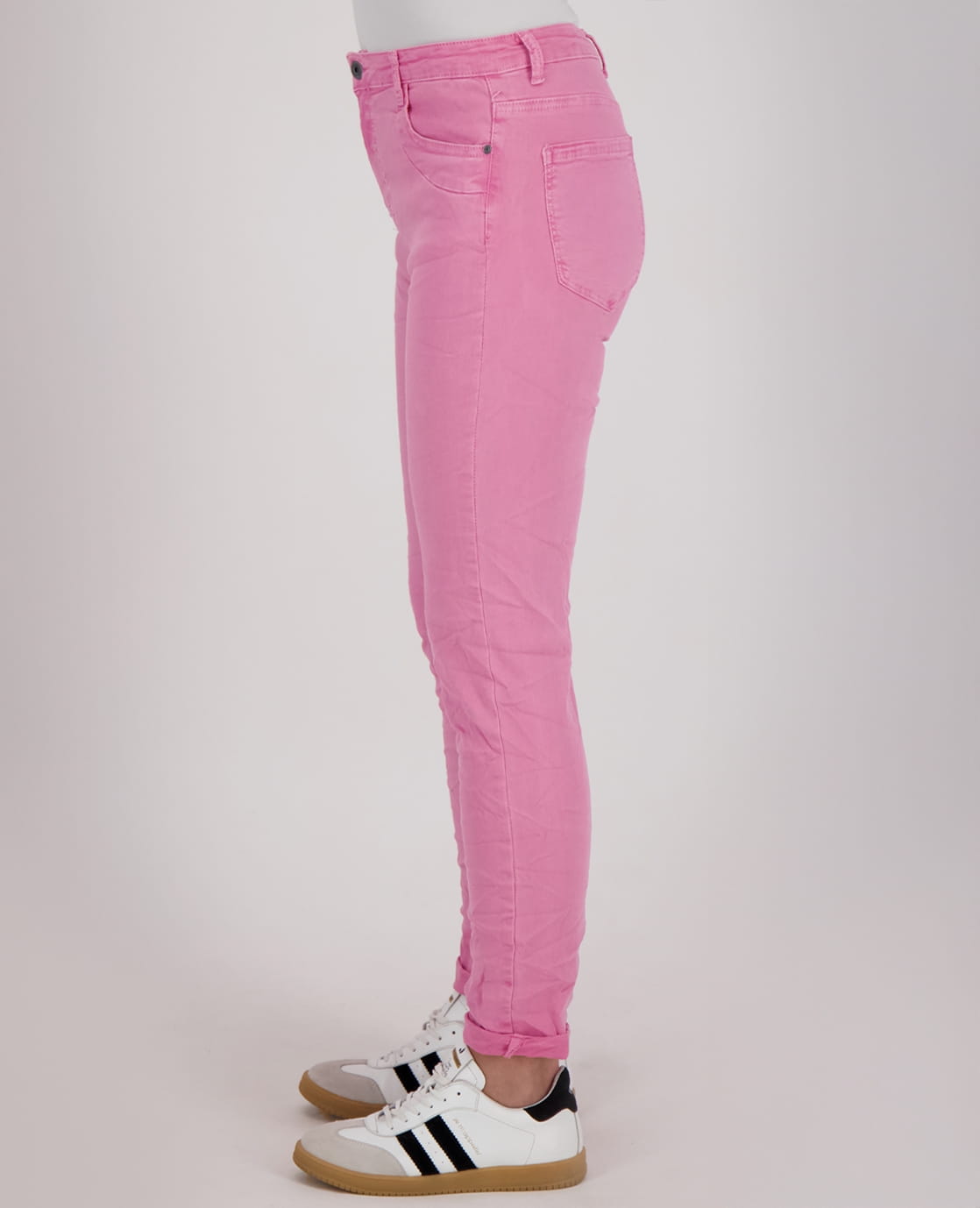 Je m'appelle Broeken Pant Superstretch Crincle Denim | Pink