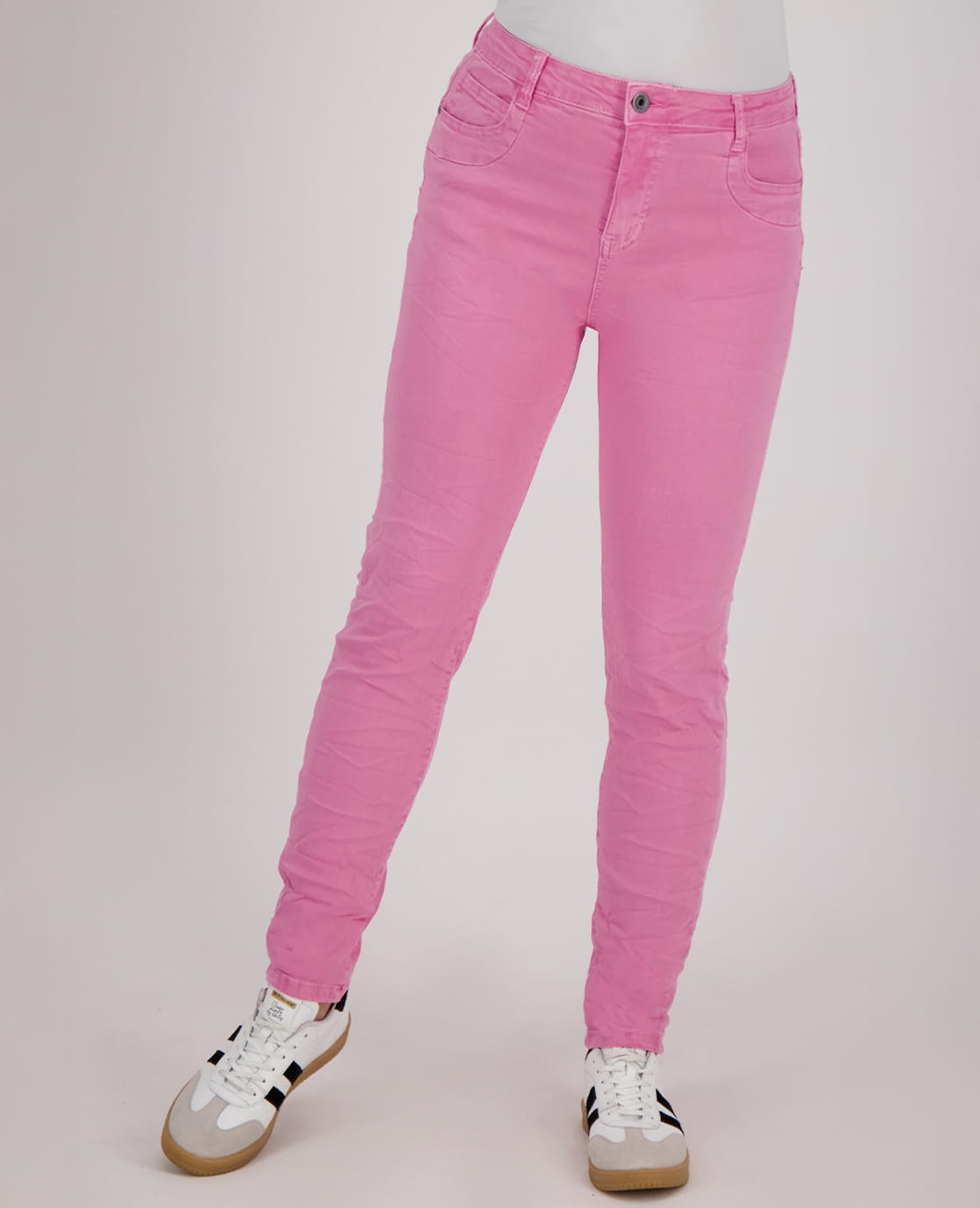 Je m'appelle Broeken Pant Superstretch Crincle Denim | Pink
