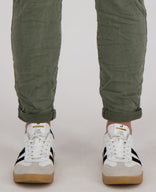 Je m'appelle Broeken Pant Superstretch Crincle Denim | Army Green