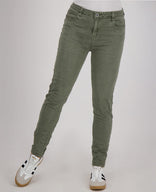 Je m'appelle Broeken Pant Superstretch Crincle Denim | Army Green