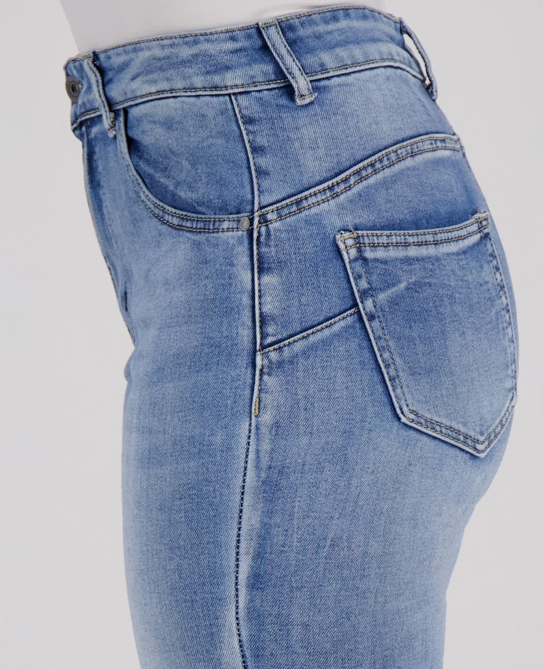 Je m'appelle Broeken Pant Stretch Denim | Medium Denim Blue