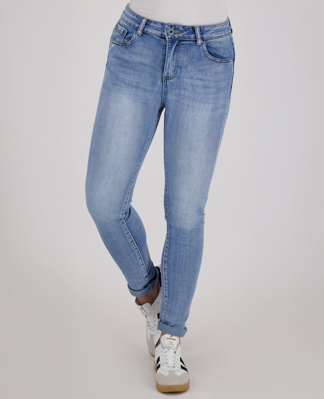 Je m'appelle Broeken Pant Stretch Denim | Medium Denim Blue