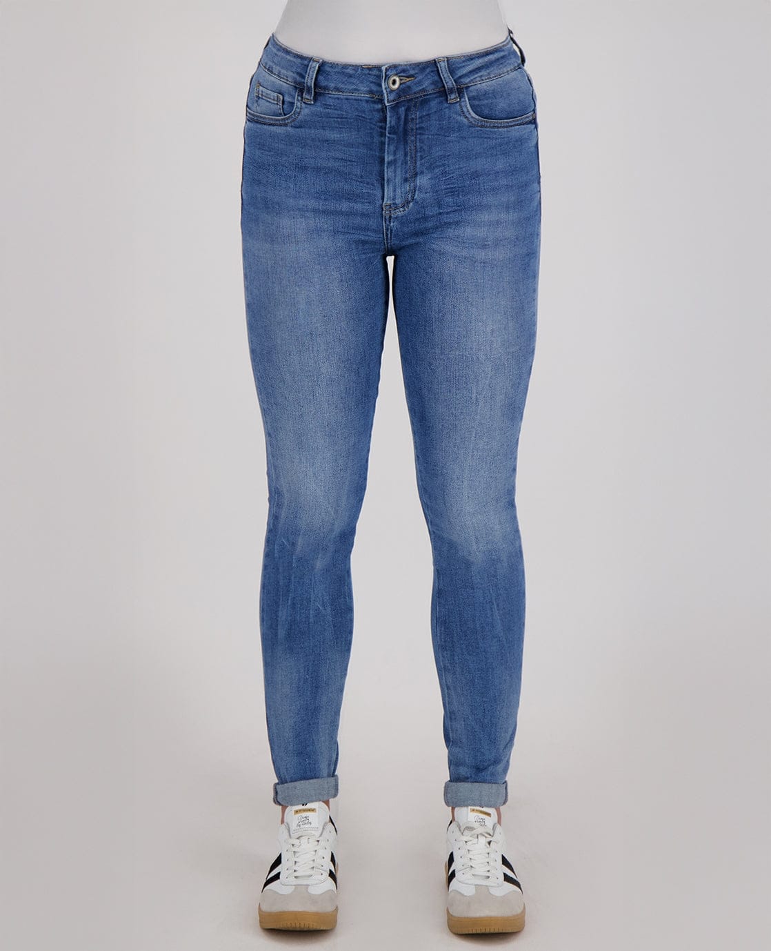 Je m'appelle Broeken Pant Stretch Denim | Medium Denim Blue