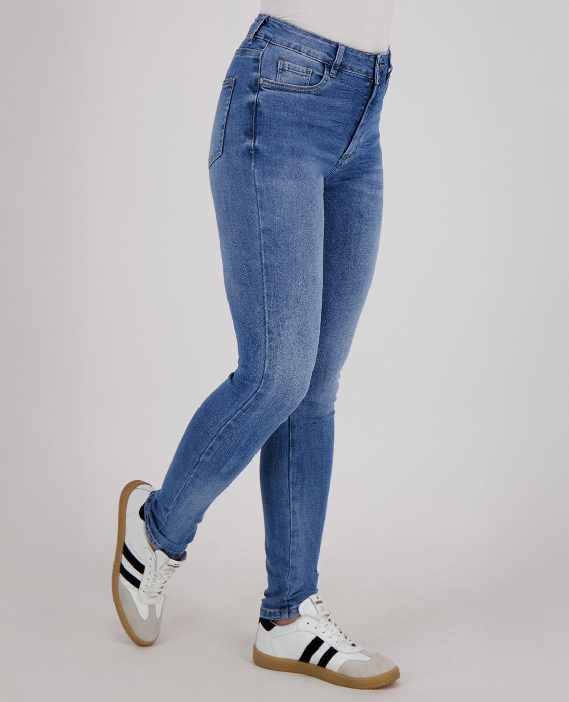 Je m'appelle Broeken Pant Stretch Denim | Medium Denim Blue