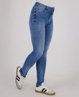 Je m'appelle Broeken Pant Stretch Denim | Medium Denim Blue
