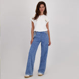 Je m'appelle Broeken Pant Stretch Denim | Medium Denim Blue