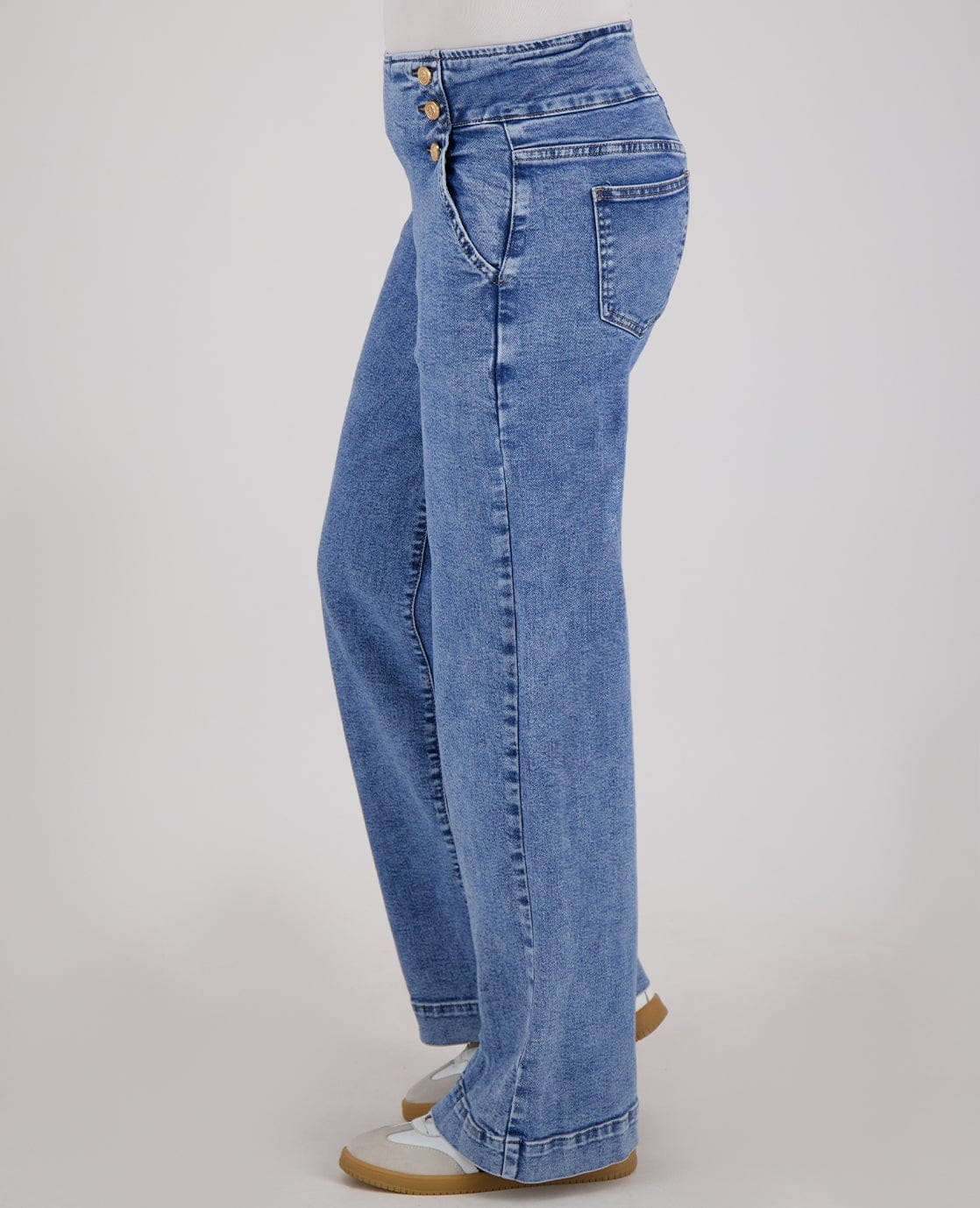 Je m'appelle Broeken Pant Stretch Denim | Medium Denim Blue