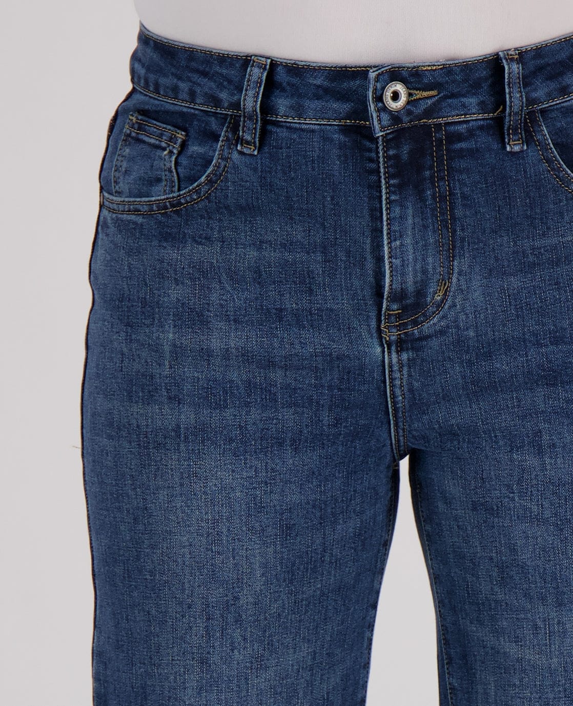 Je m'appelle Broeken Pant Straight Stretch Denim | Dark Blue Denim