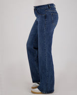 Je m'appelle Broeken Pant Straight Stretch Denim | Dark Blue Denim