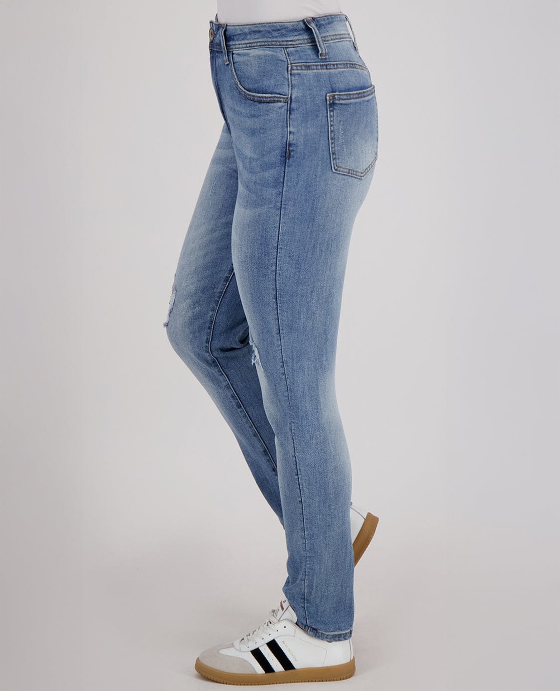 Je m'appelle Broeken Pant Comfy Superstretch Denim | Blue Denim Washed