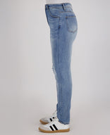 Je m'appelle Broeken Pant Comfy Superstretch Denim | Blue Denim Washed