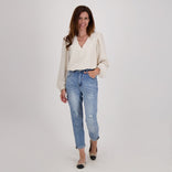 Je m'appelle Broeken Pant Comfy Superstretch Denim | Blue Denim Washed