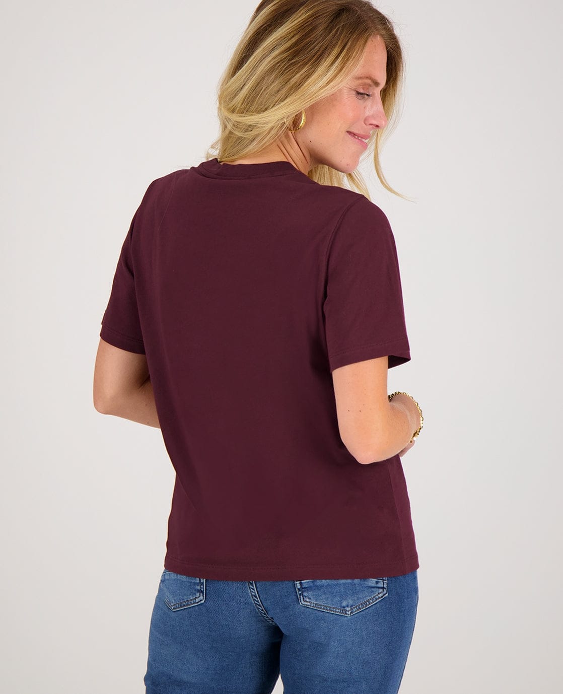 Je m'appelle Tops Tee Flower | Burgundy