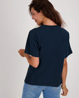 Je m'appelle Tops Tee Flower | Donkerblauw